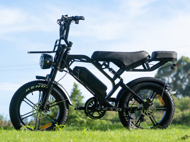 ZYLOYTY V20Pro Tire Electric Bike with Seat, 750W Brushless Motor, 15.6Ah Battery E Bicycle, Pure Electric Mode with A Range Of 40-55KM, Hydraulic Brake, Front And Rear Shock Absorption, for Beaches Travel, Mens Gift for Camping And Hunting